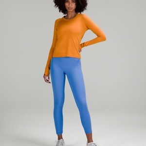 Lululemon Power Thru High-Rise Tight in Blue Nile 25" NWT Size 4